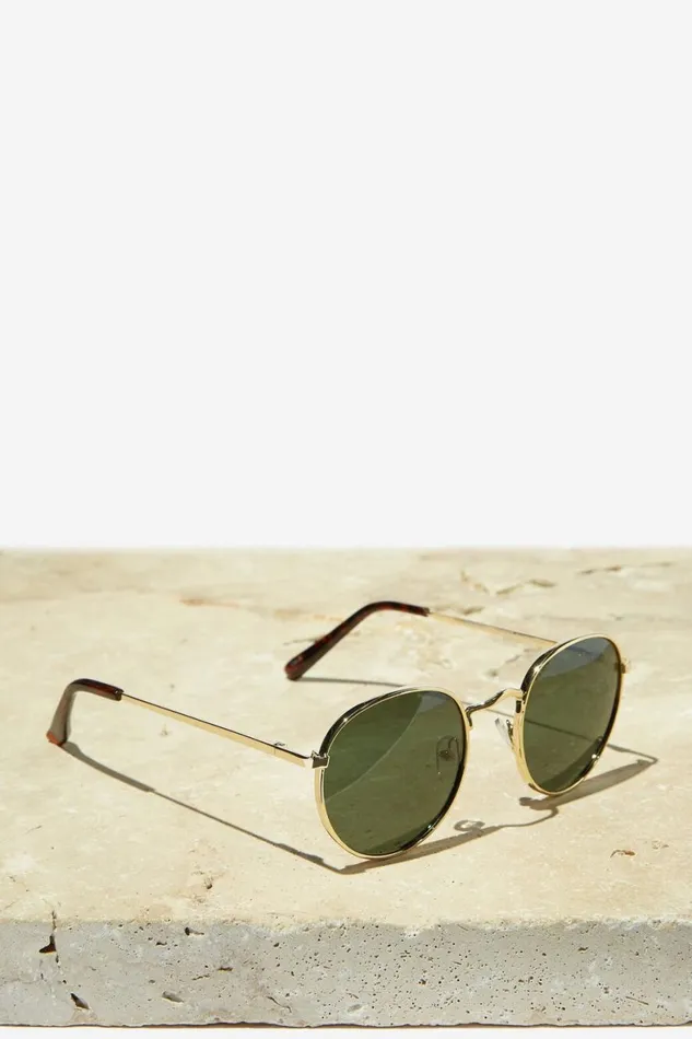 Men Sunglasses Cotton On Bellbrae Polarized Sunglasses Goldtortgreen