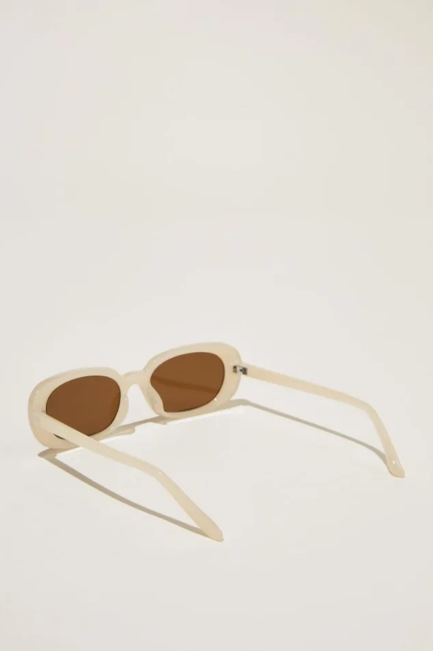Men Sunglasses Cotton On Fluid Sunglasses Sandbrown