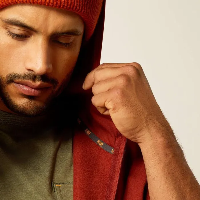 Men Sweatshirts and Hoodies Ariat Rebar Born For This Full Zip Hoodie Burnt Henna Men Sweatshirts and Hoodies Ariat Rebar Born For This Full Zip Hoodie Burnt Henna