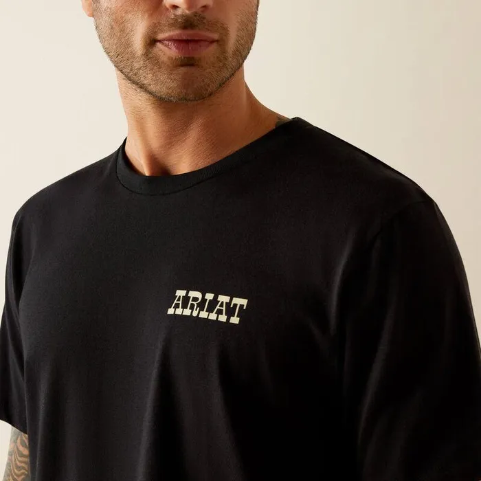 Men TShirts and Polos Ariat Ariat Bull TShirt Black