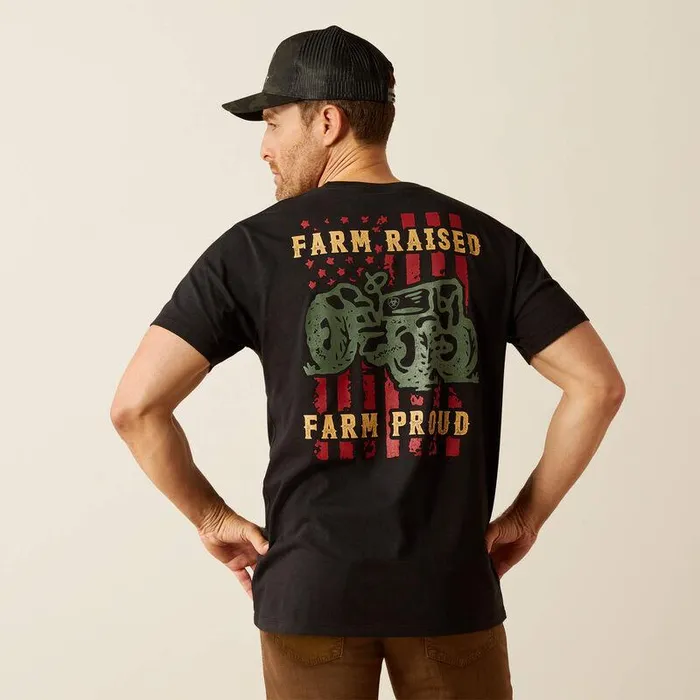 Men TShirts and Polos Ariat Ariat Farm Raised TShirt Black