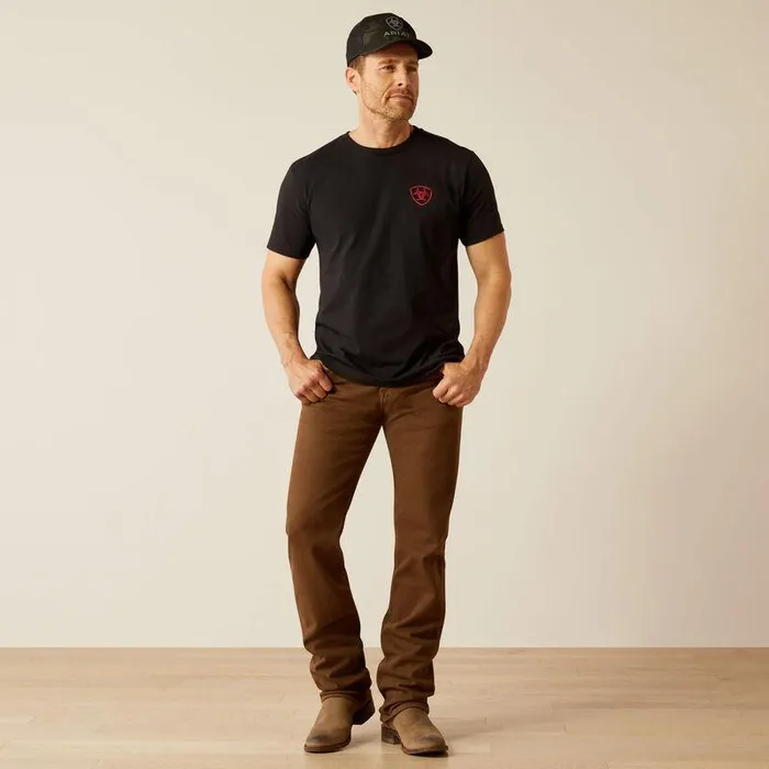 Men TShirts and Polos Ariat Ariat Farm Raised TShirt Black Men TShirts and Polos Ariat Ariat Farm Raised TShirt Black
