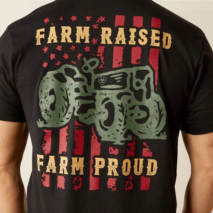 Men TShirts and Polos Ariat Ariat Farm Raised TShirt Black Men TShirts and Polos Ariat Ariat Farm Raised TShirt Black