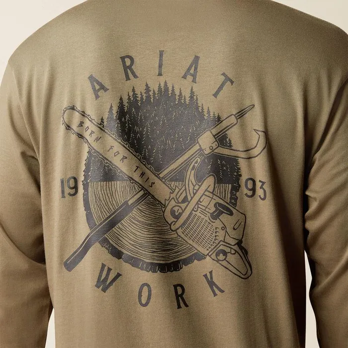 Men TShirts and Polos Ariat Rebar Cotton Strong Chainsaw TShirt Tea Leaf Men TShirts and Polos Ariat Rebar Cotton Strong Chainsaw TShirt Tea Leaf