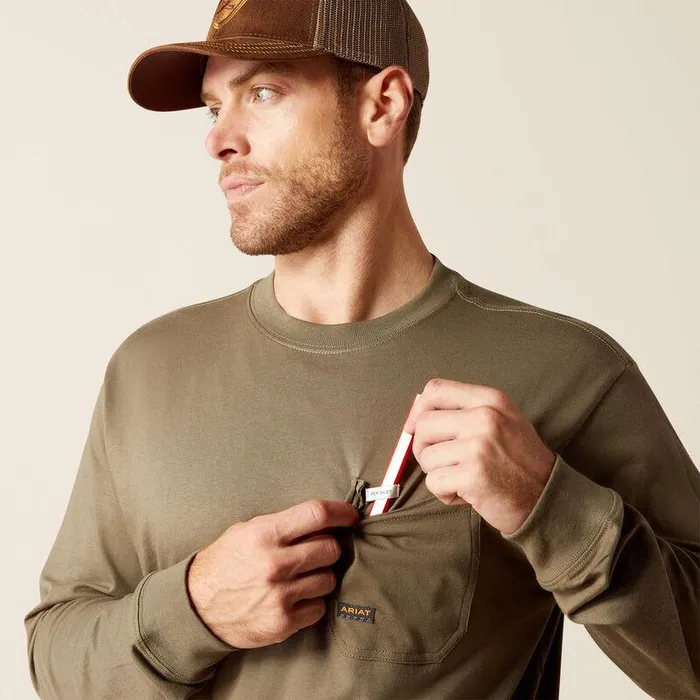 Men TShirts and Polos Ariat Rebar Cotton Strong Chainsaw TShirt Tea Leaf Men TShirts and Polos Ariat Rebar Cotton Strong Chainsaw TShirt Tea Leaf