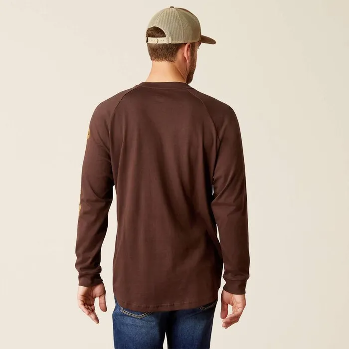 Men TShirts and Polos Ariat Rebar Cotton Strong Graphic TShirt Coffee Beangolden Brown Men TShirts and Polos Ariat Rebar Cotton Strong Graphic TShirt Coffee Beangolden Brown