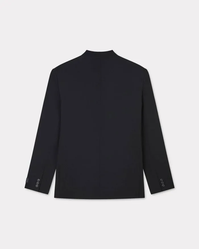 Men Tailored Kimono Jacket In Virgin Wool Black Kenzo Tailoring