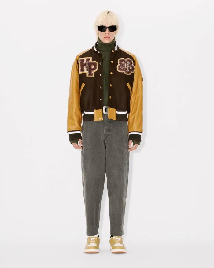 Men Tapered Workwear Pants Taupe Kenzo Pants And Shorts