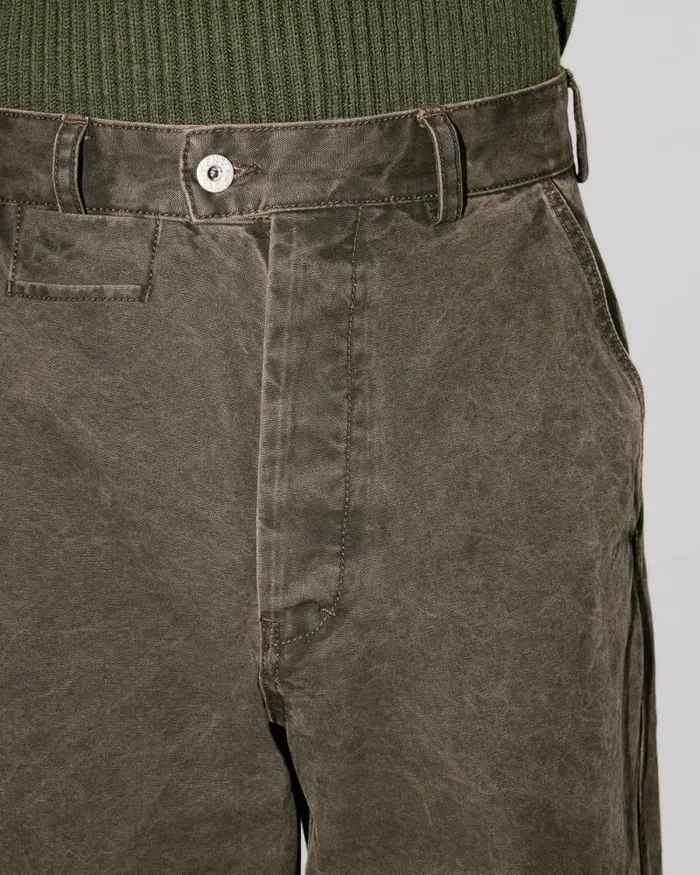 Men Tapered Workwear Pants Taupe Kenzo Pants And Shorts