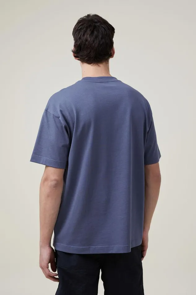 Men Tees and Tanks Cotton On Box Fit Pocket TShirt Dusty Denimcivic Outerwear