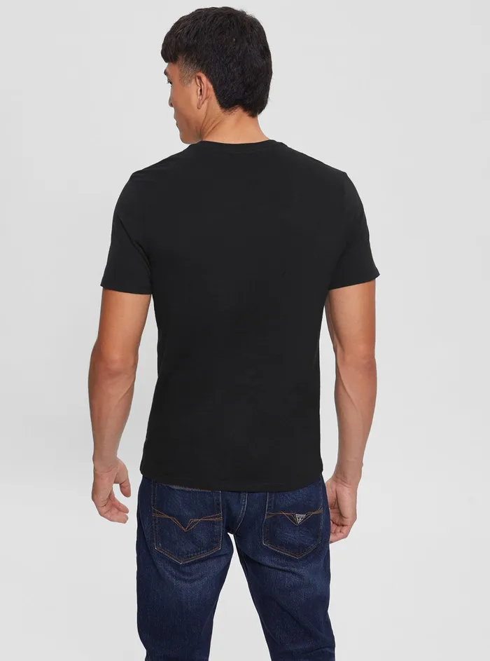 Men Tees and Tanks GUESS Eco Black Gold Paisley Tshirt