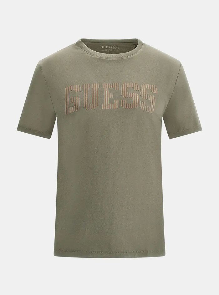 Men Tees and Tanks GUESS Eco Green Ermak Logo Tshirt