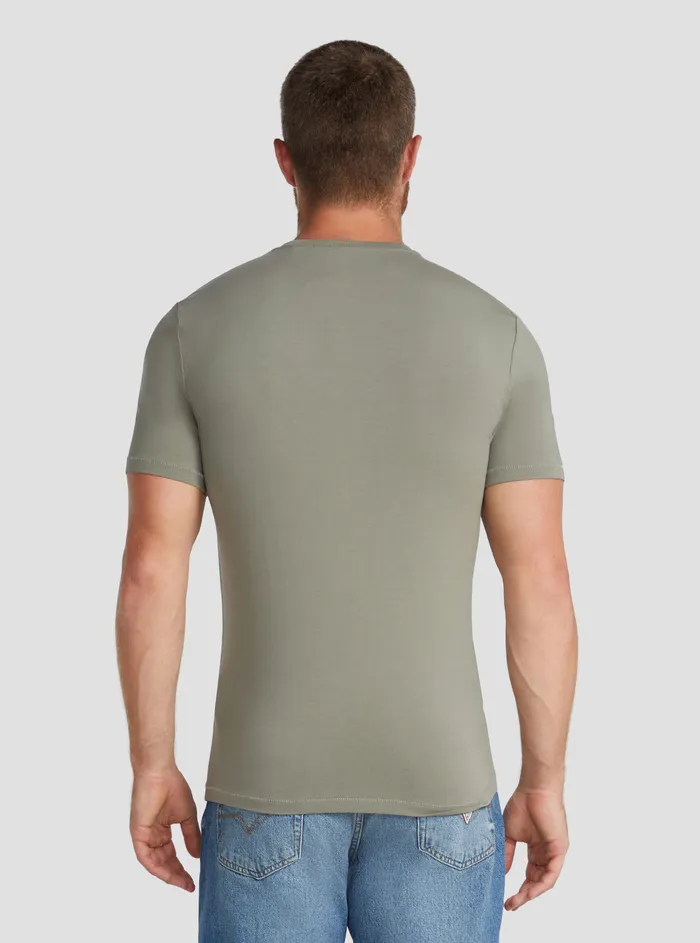 Men Tees and Tanks GUESS Eco Green Ermak Logo Tshirt