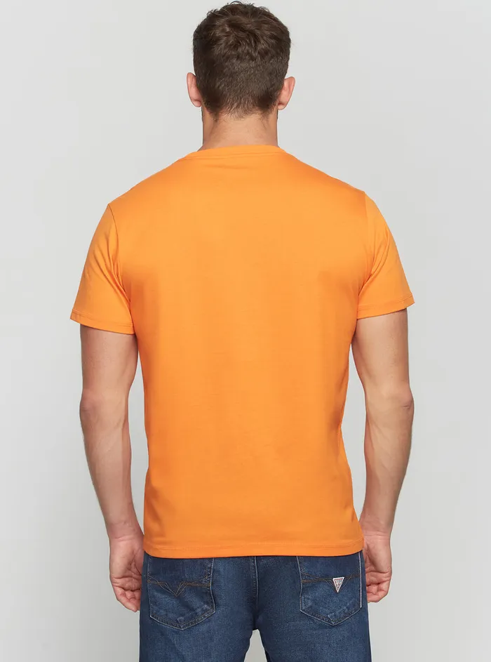 Men Tees and Tanks GUESS Eco Orange Gad Logo Tshirt Men Tees and Tanks GUESS Eco Orange Gad Logo Tshirt