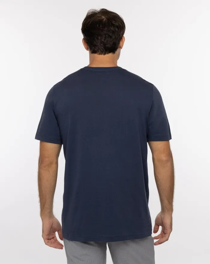 Men Tees TravisMathew BUCKING BULL 20 TEE Blue Nights