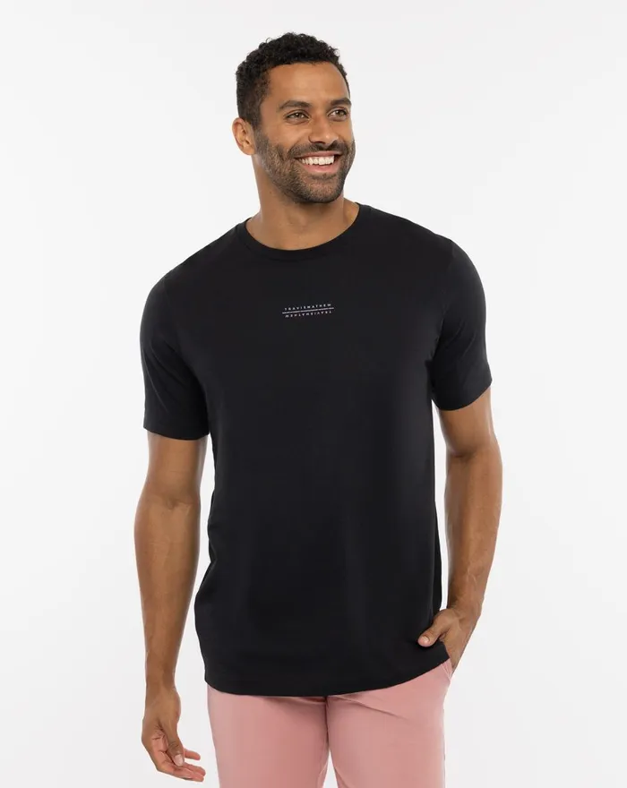 Men Tees TravisMathew CARNATION CORAL TEE Black