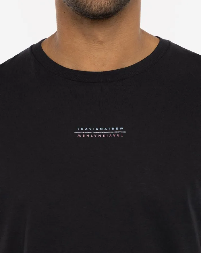 Men Tees TravisMathew CARNATION CORAL TEE Black
