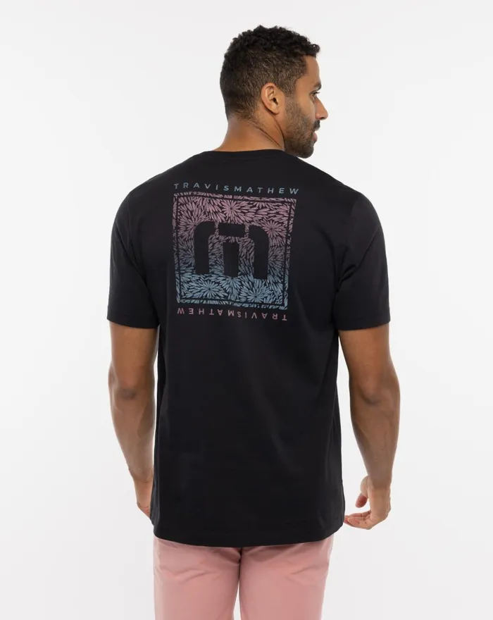Men Tees TravisMathew CARNATION CORAL TEE Black