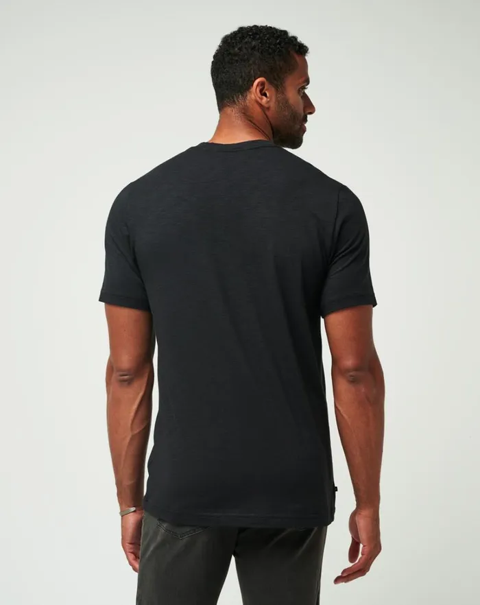 Men Tees TravisMathew CLOUD TEE Black Men Tees TravisMathew CLOUD TEE Black