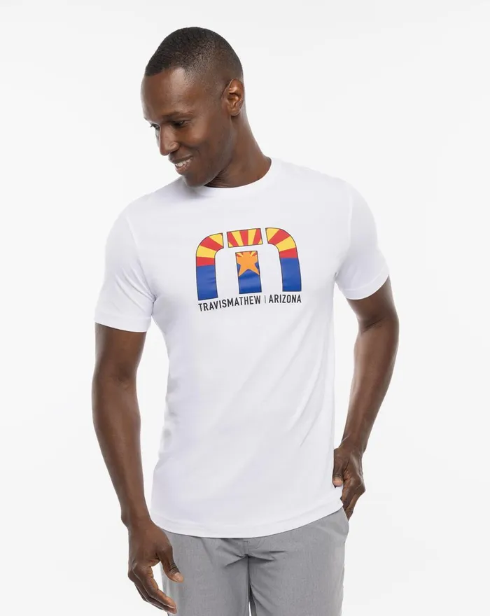Men Tees TravisMathew DESERT MAN TEE White