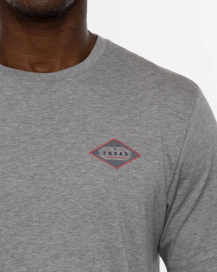 Men Tees TravisMathew ELBOW ROOM TEE Heather Grey Men Tees TravisMathew ELBOW ROOM TEE Heather Grey