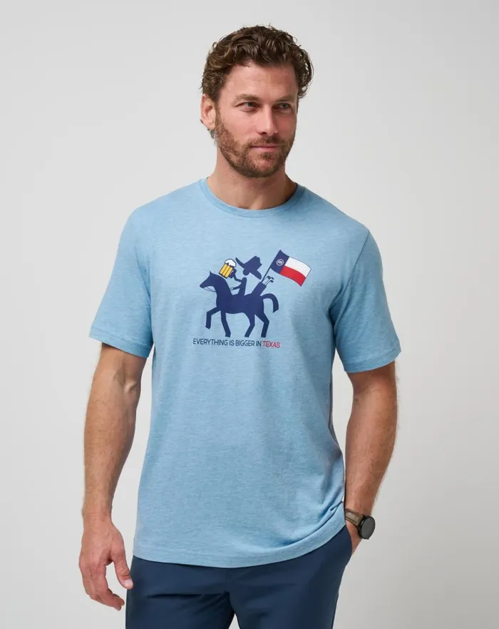 Men Tees TravisMathew HOOT AND HOLLAR 20 TEE Heather Allure