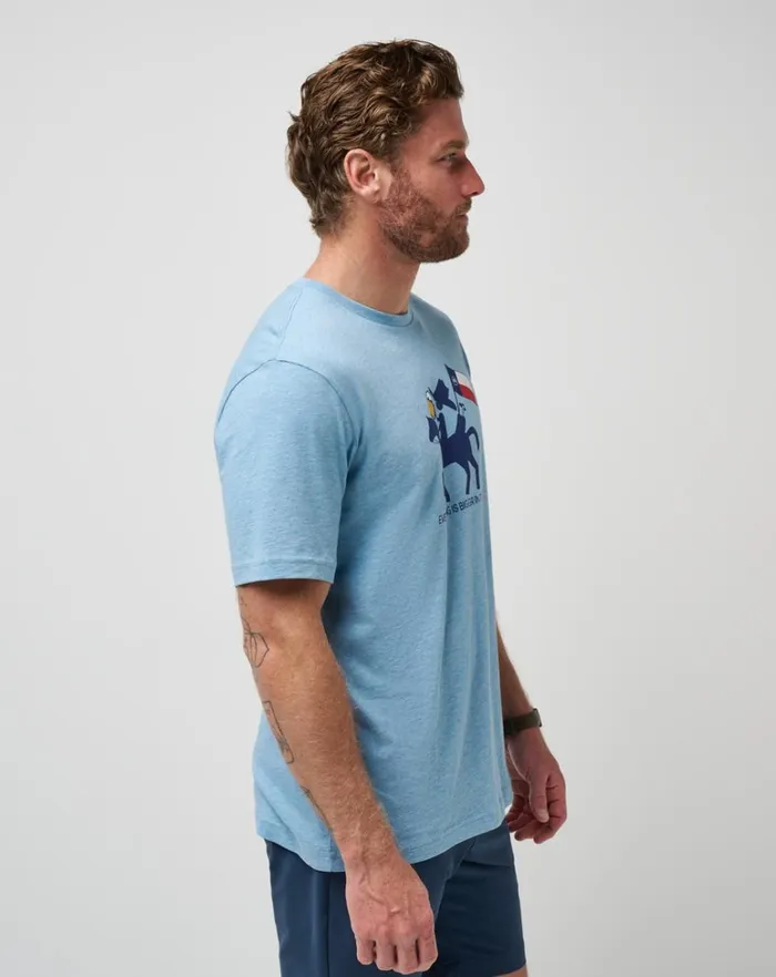 Men Tees TravisMathew HOOT AND HOLLAR 20 TEE Heather Allure