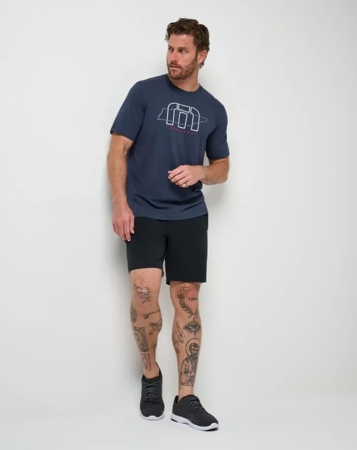 Men Tees TravisMathew LOCAL PHRASES TEE Blue Nights