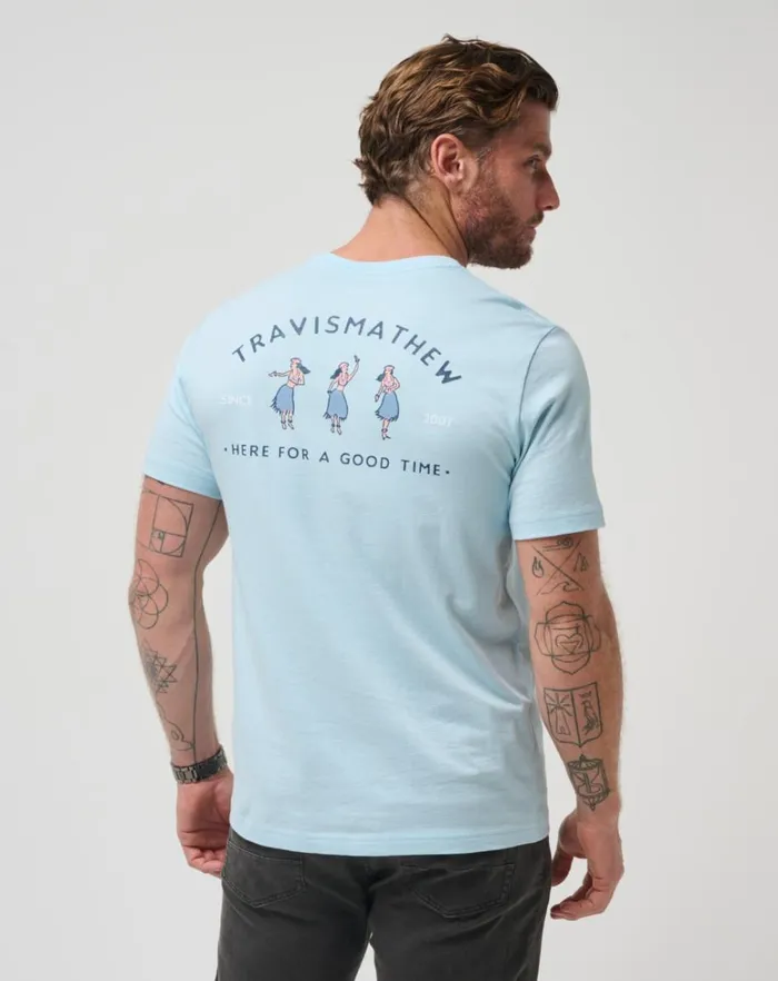 Men Tees TravisMathew SWEETHEART ROCK TEE Dream Blue