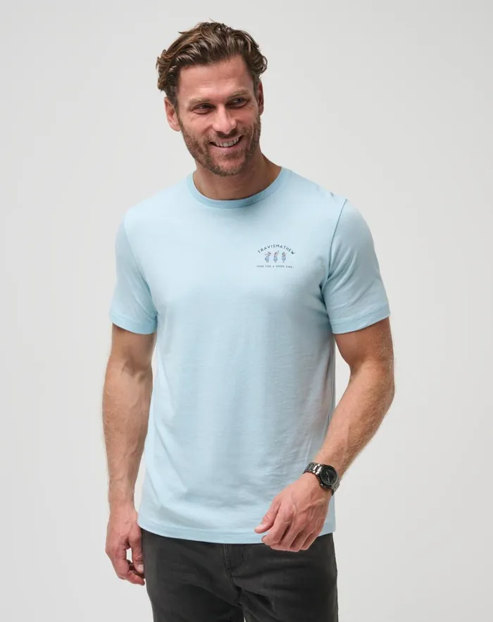 Men Tees TravisMathew SWEETHEART ROCK TEE Dream Blue