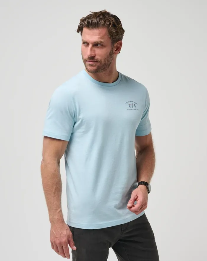 Men Tees TravisMathew SWEETHEART ROCK TEE Dream Blue