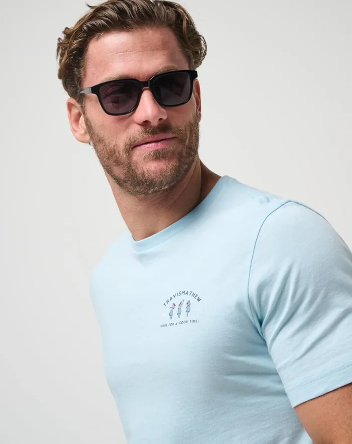 Men Tees TravisMathew SWEETHEART ROCK TEE Dream Blue