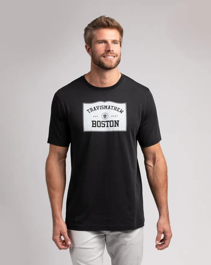 Men Tees TravisMathew TAKE THE T TEE Black
