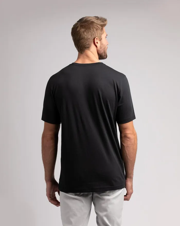 Men Tees TravisMathew TAKE THE T TEE Black Men Tees TravisMathew TAKE THE T TEE Black