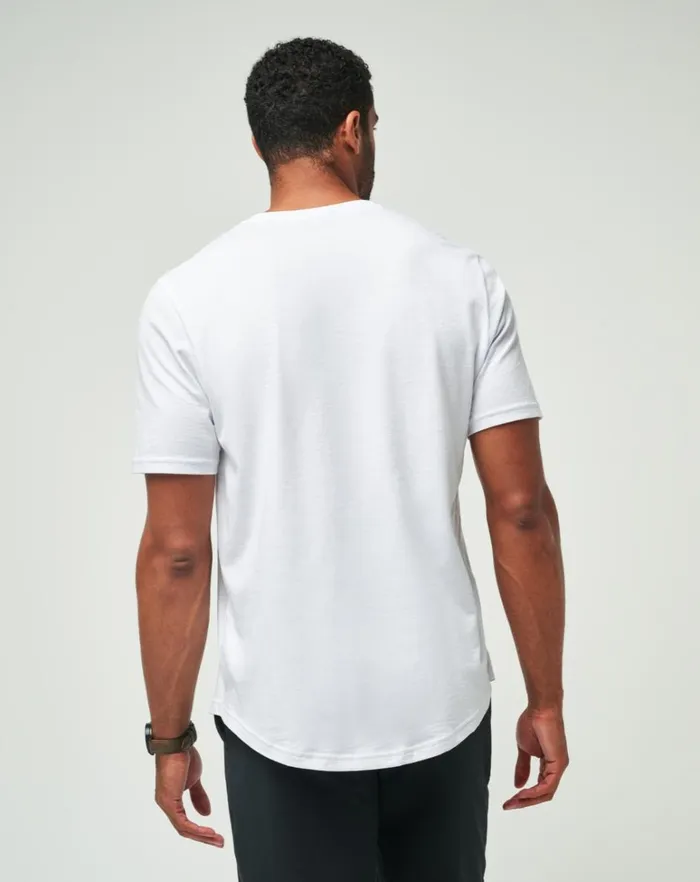 Men Tees TravisMathew TM SCOOP TEE White Men Tees TravisMathew TM SCOOP TEE White