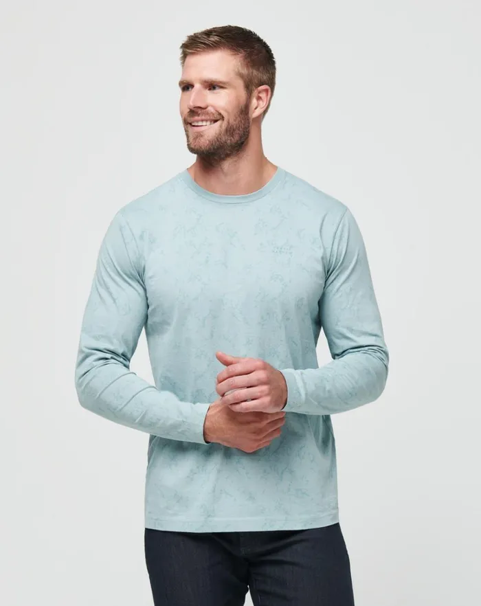 Men Tees TravisMathew WARMER TIDES LONG SLEEVE TEE Arona