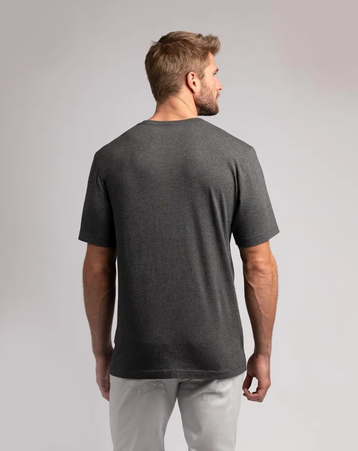 Men Tees TravisMathew WICKED TIMES TEE Heather Grey Pinstri