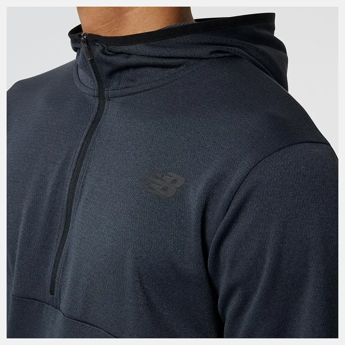 Men Tenacity Hooded 14 Zip Black New Balance Hoodies and Sweatshirts Men Tenacity Hooded 14 Zip Black New Balance Hoodies and Sweatshirts