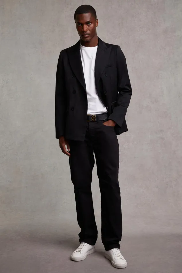 Men The Double Breasted Blazer Black Barathea Holland Cooper Blazers Men The Double Breasted Blazer Black Barathea Holland Cooper Blazers