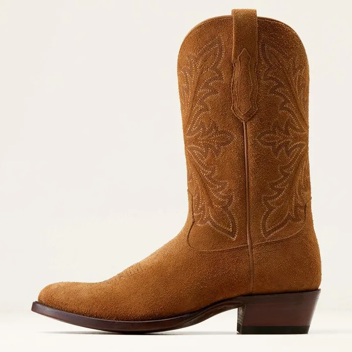 Men Western Boots Ariat Bench Made James Western Boot Oiled Tan Roughout