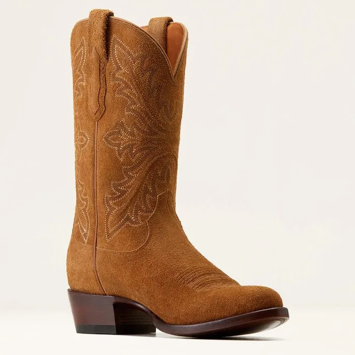 Men Western Boots Ariat Bench Made James Western Boot Oiled Tan Roughout