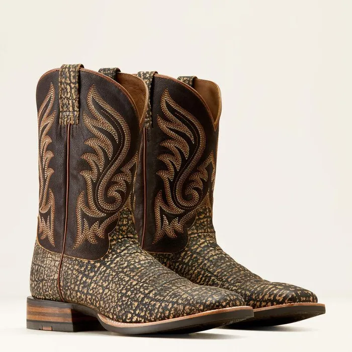 Men Western Boots Ariat Cattle Call Cowboy Boot Muddy Elephant Printdark Chocolate Men Western Boots Ariat Cattle Call Cowboy Boot Muddy Elephant Printdark Chocolate