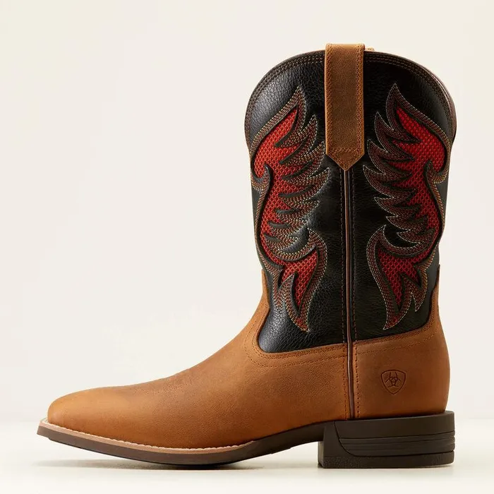 Men Western Boots Ariat Cowpuncher VentTEK Cowboy Boot Sorrel Crunchblack Deertan Men Western Boots Ariat Cowpuncher VentTEK Cowboy Boot Sorrel Crunchblack Deertan
