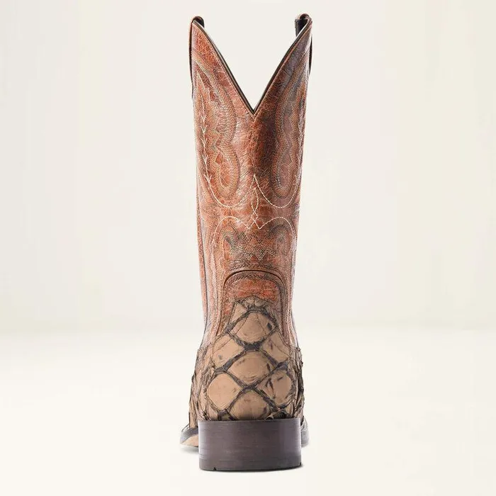 Men Western Boots Ariat Deep Water Western Boot Aged Tan Piraruci