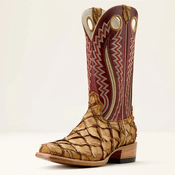 Men Western Boots Ariat Futurity Fame Cowboy Boot Saddle Brown Pirarucured Cedar