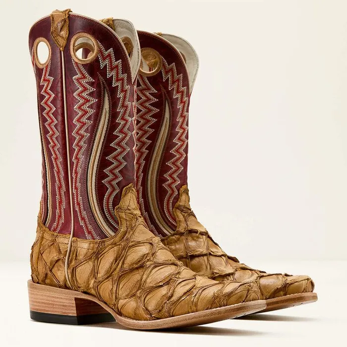 Men Western Boots Ariat Futurity Fame Cowboy Boot Saddle Brown Pirarucured Cedar Men Western Boots Ariat Futurity Fame Cowboy Boot Saddle Brown Pirarucured Cedar