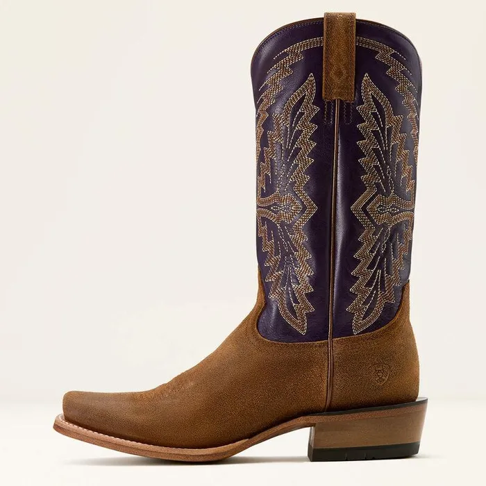 Men Western Boots Ariat Futurity Showman Cowboy Boot Foothill Brown Roughoutviolet