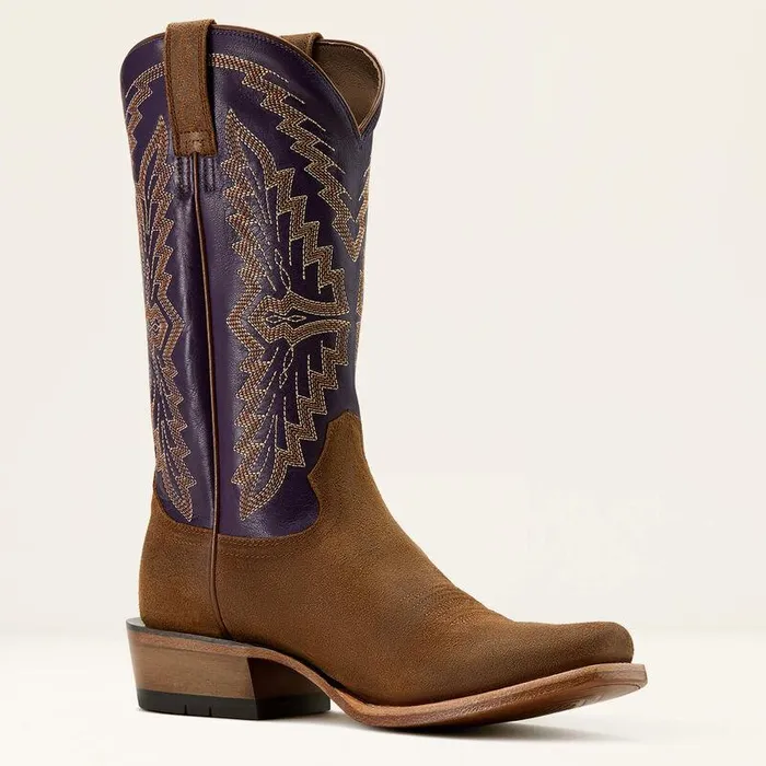 Men Western Boots Ariat Futurity Showman Cowboy Boot Foothill Brown Roughoutviolet