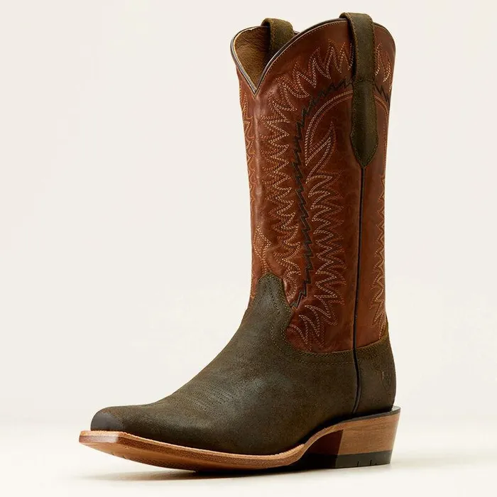 Men Western Boots Ariat Futurity Time Cowboy Boot Olive Roughoutcopper Crunch