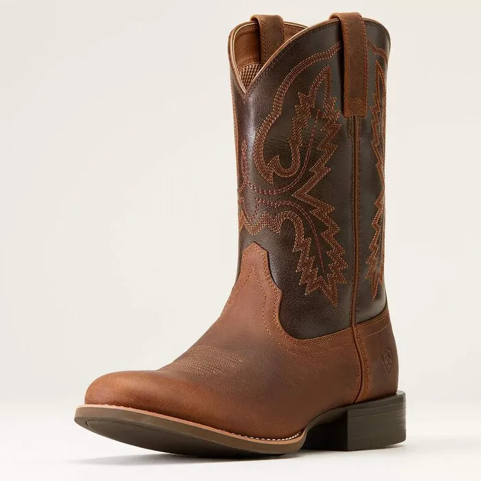 Men Western Boots Ariat Sport Stratten Cowboy Boot Sorrel Crunch